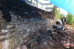 Stone Wall Rebuild Bristol