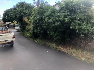 Nailsea wall rebuild